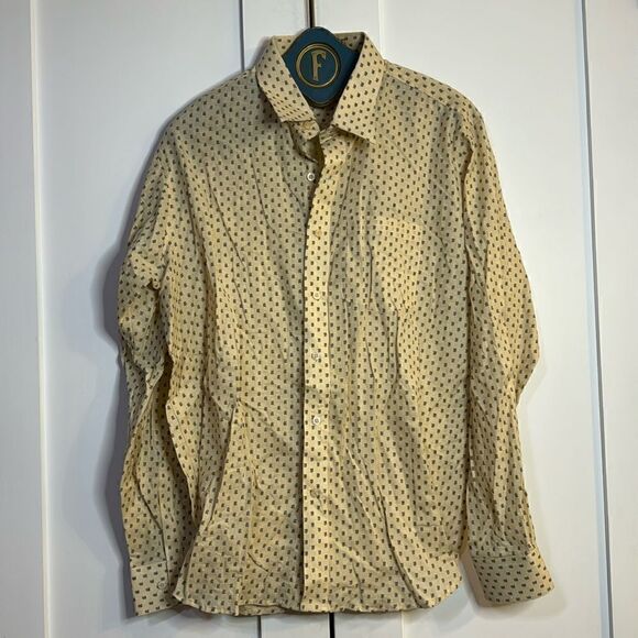 Vintage Adarsh Cotton/Linen Button Down - L - Picture 1 of 6
